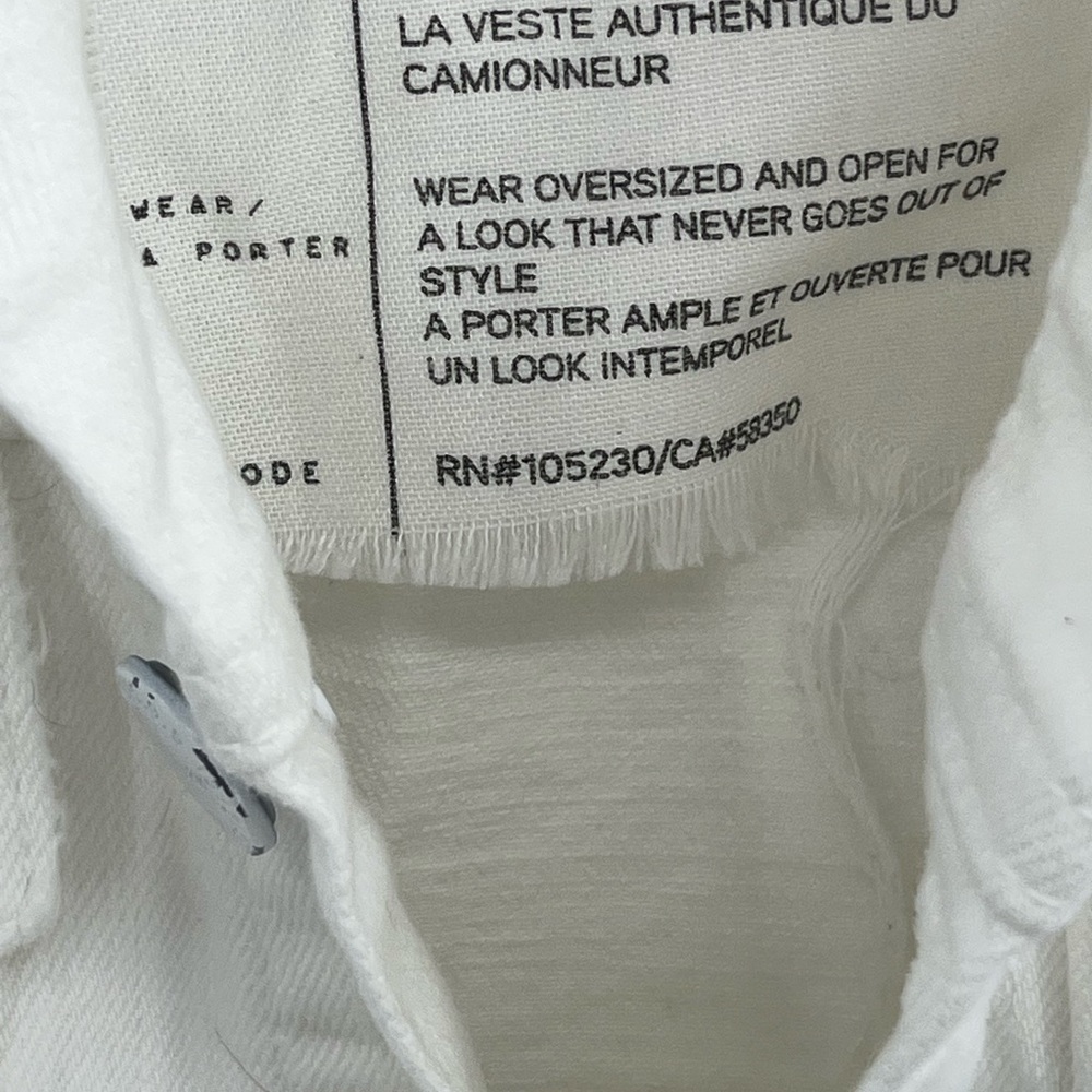 Current/Elliott Cream Jean Jacket - Picture 8 of 11